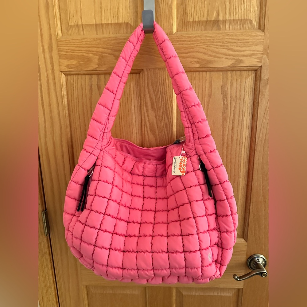 Free People Quilted Carryall Bag Bubblegum FP Movement